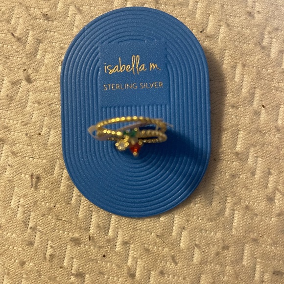Isabella m cherry gold ring size 8 - Picture 3 of 3